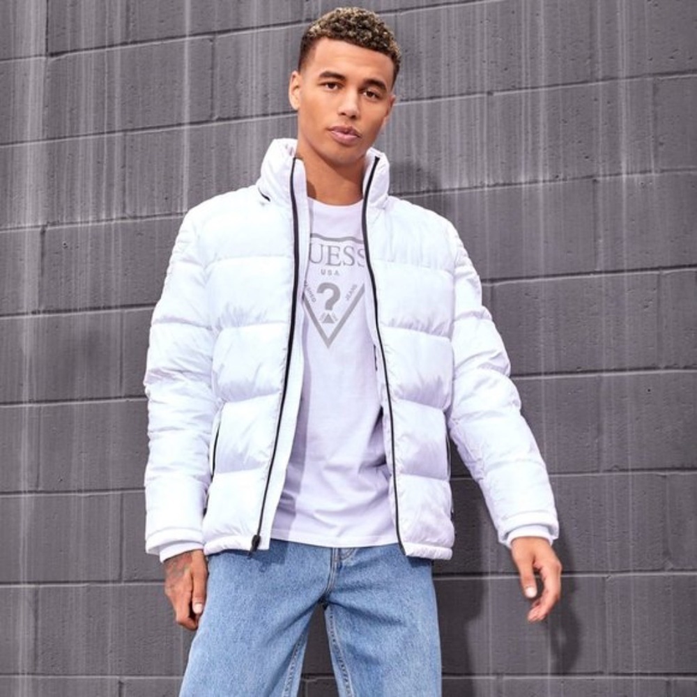 New GUESS Men's Andrew Puffer Jacket SZ XXL